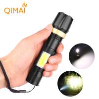 2020 high power micro USB charging flashlight 3 modes LED rechargeable zoom powerful Flashlight