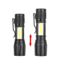 2020 Adjustable Built in battery Zoom Focus Mini led Flashlight Torch Lamp 200 Lumens Penlight Waterproof For Outdoor