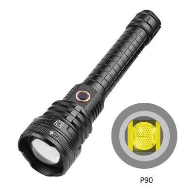 2020 New Powerful XHP90.2 LED Flashlight Rechargeable USB Zoomable Torch 18650 26650 Hunting Lamp for Camping Fishing