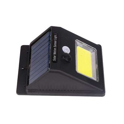 ABS Material Infrared Human Body Induction High Brightness Outdoor Waterproof Solar Battery COB Led Flood Light