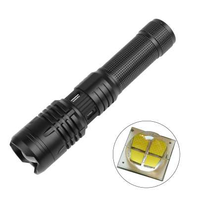 LED Flashlight USB Rechargeable Torch XHP50 Waterproof Flashlight 5 Modes Zoomable 26650 18650 Battery Camping Hunting