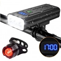 USB rechargeable bicycle light kit super bright with free tail light LED 1200 lumen IPX5 waterproof powerful bicycle front light