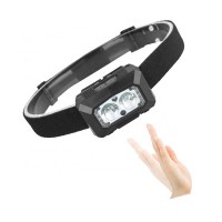 USB Rechargeable sensor fishing headlight with red light and blue light