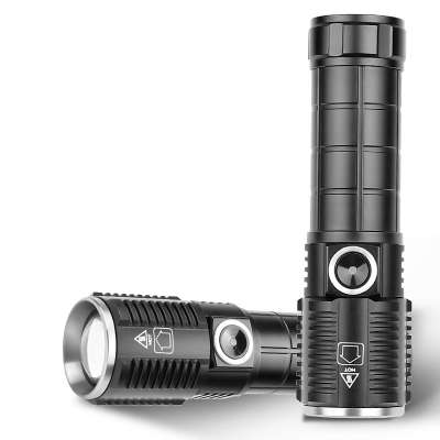 Press Switch Telescopic Zoomable XHP50.2 Super Bright Flashlight 5 Modes Waterproof Zoom 26650/18650 battery Led torch