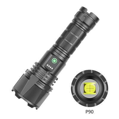 3000lumen Most Powerful Xhp90.2 Led Flashlight Torch Xhp90 Tactical Mini Military Flashlight USB 26650 Rechargeable Hand Lamp