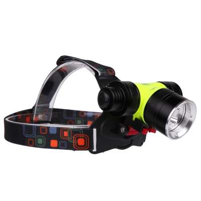 New Product Super Bright LED Waterproof Adjustable Diving Headlamp With Battery