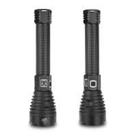 XHP90 LED Bright Flashlight 10000 High Lumen Tactical XHP90.2 Flashlight Waterproof USB Outdoor Torch Light with 26650 battery